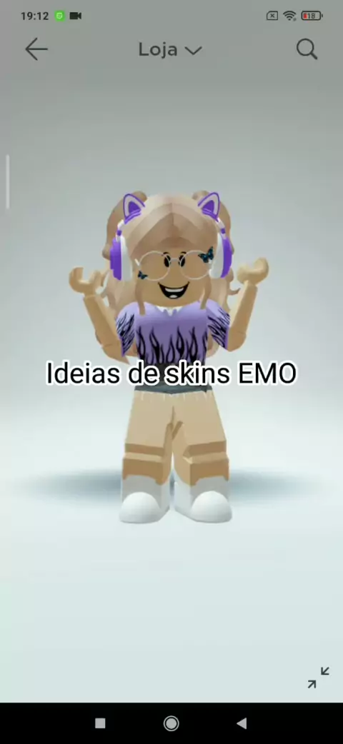 ideia de skin emo